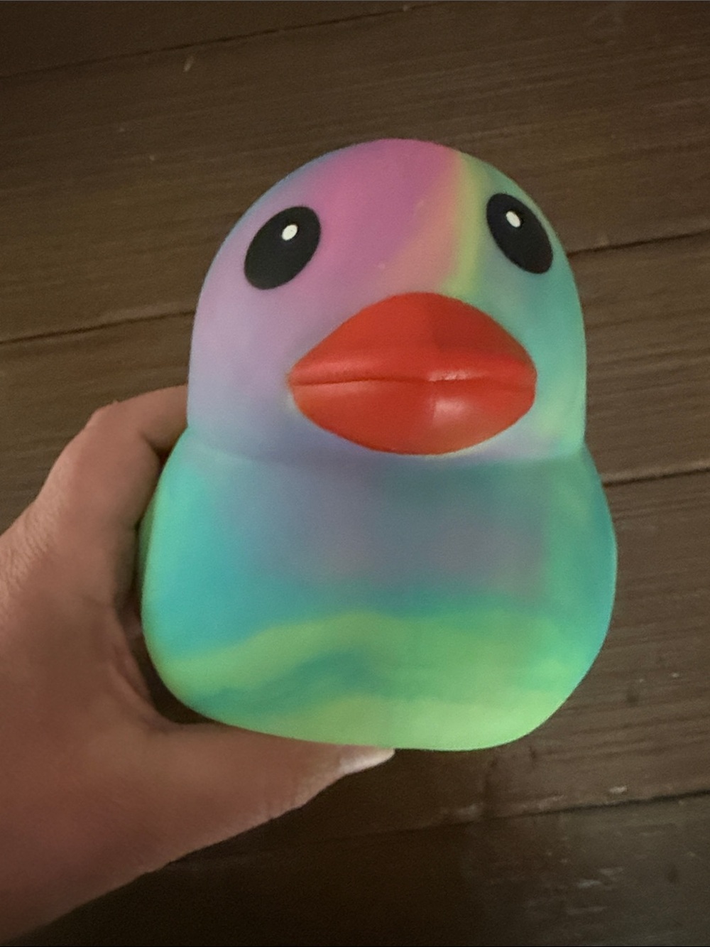 Tie Dye Duck Squishy - Picture 5 of 8